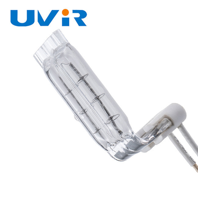 150-6000W Quartz Kaca 3D Bentuk L jenis pelapis putih Lampu inframerah