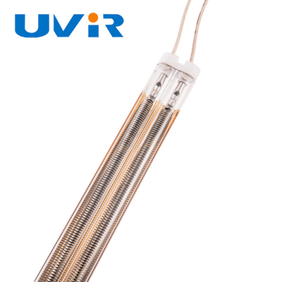 Harga yang bagus Lampu Inframerah Gelombang Sedang 2500W Dilapisi Emas 415V Tabung Kuarsa on line