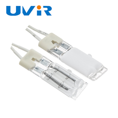 Harga yang bagus Lampu pemanas inframerah berlapis putih kembar 450W 115V 11x23mm on line