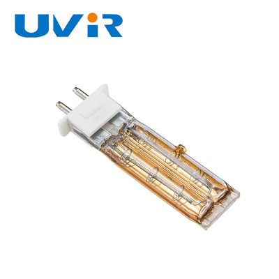 Good price Tabung Kembar TC04 500W 115V Kuarsa Pemanas Lampu Inframerah dengan Reflektor Emas on line